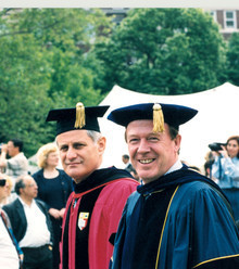 Quigley worked extensively with SEAS Dean Zvi Galil to develop a close relationship between the two schools. Photo: Eileen Barroso